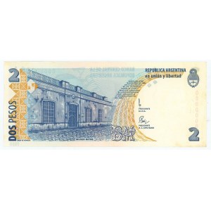 Argentina 2 Pesos 1997 - 2000 (ND) Specimen
