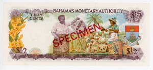 Bahamas 50 Cents 1968 Specimen