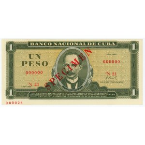 Cuba 1 Peso 1969 Specimen