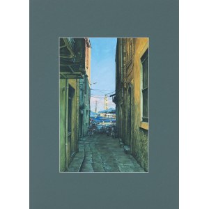 Andrzej Sadowski, Kreta - Rethimnon - Blick auf den Hafen und den Leuchtturm, 1998/1999