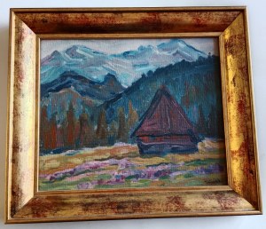 TADEUSZ KUREK, PAINTING, COTTAGES