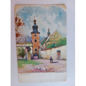 POSTCARD KRAKOW ZWIERZYNIECKI MONASTERY PRE-WAR