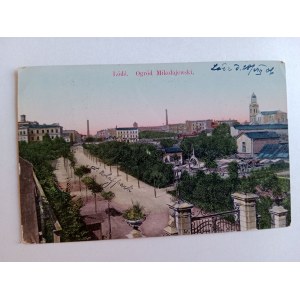 POSTKARTE LODZ GARTEN MIKOŁAJEWSKI VORKRIEG 1906