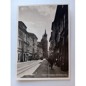 POCZTÓWKA KRAKÓW KRAKAU KOŚCIÓŁ MARIACKI 1941 R