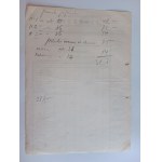 RACHUNEK WARSZAWA WYTWÓRNIA CHEMICZNA PINEZYN JÓZEF PAŃSKI PROSZEK 1942 R