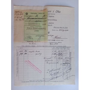 RACHUNEK KRAKÓW ANTONI PROCNER ZWIĄZEK NAUCZYCIELSTWA PRZEDWOJENNY 1913 R, ZNACZEK