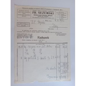 RACHUNEK BIAŁA SEZEMSKI BYRSKI KOZY PRZEDWOJENNY 1932 R