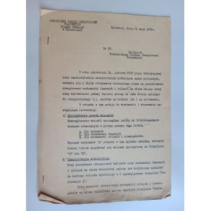 PISMO KATOWICE POWSZECHNY ZAKŁAD UBEZPIECZEŃ WZAJEMNYCH PRZEDWOJENNE 1939 R