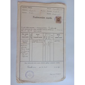 RACHUNEK NISKO STALOWA WOLA RACŁAWICE RUDNIK PRZEDWOJENNY 1922 R, ZNACZEK