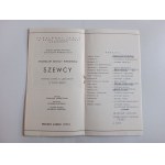 PROGRAM TEATRALNY WITKIEWICZ SZEWCY, WIESZCZYCKI, RZESZÓW TEATR IM SIEMASZKOWEJ