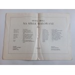 PROGRAM TEATRALNY ERNEST BRYLL JANOSIK, CZYLI NA SZKLE MALOWANE, CZAJEWSKI, RZESZÓW TEATR IM SIEMASZKOWEJ