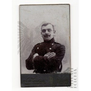 1 WŚ Zdjęcie kartonikowe żołnierza Carskiej Armii Odessa Ukraina