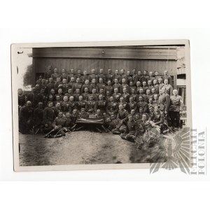 II RP Zdjęcie 7 Pułk Ułanów Lubelskich Pożegnanie Pułkownika Juliana Filipowicza Mińsk Mazowiecki 1935 rok