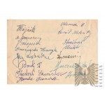 Życzenia i podziękowania dla majora 2 Dywizjonu Artylerii Konnej 29.08.1981