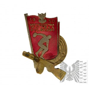 PRL Odznak majstrovstiev Poľskej armády 1950