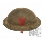 1WW - American Brodie helmet - 28th Infantry Division.