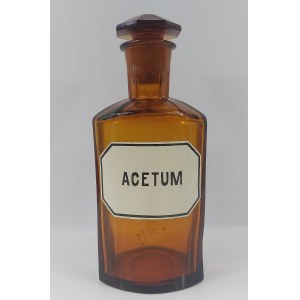 Stary pojemnik apteczny Acetum