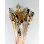 Wazon opalizujący z falbaną | Carnival Glass