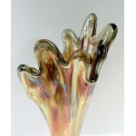 Wazon opalizujący z falbaną | Carnival Glass