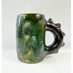 Leszek Dutka, Mug with birds, Ceramika Krakowska