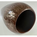 Wazon ceramiczny z brokatowym szkliwem