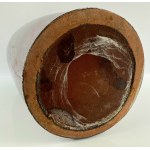 Wazon ceramiczny z brokatowym szkliwem