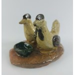 Figurine, pair of hens, Ilza, Cottage Industry