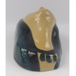 Wall vase with a woman's face