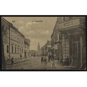 BUK. Buk : ul. Poznańska ; 1928. Pocztówka jednobarwna 9x14 cm. Korespondencja dat. 19/7 [19]28...