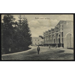 BUSKO-ZDRÓJ. Busko : kúpalisko ; 1914. rozšíril a fotografoval St. Sanecki, Kielce, Busko, Pinczow....