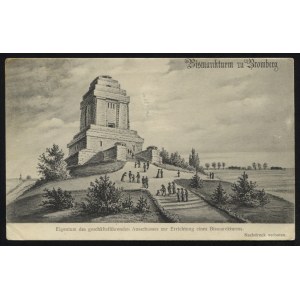 BYDGOSZCZ. Bismarckturm zu Bromberg ; 1913. Pocztówka jednobarwna 9x14 cm. Datowanie wg https://www...