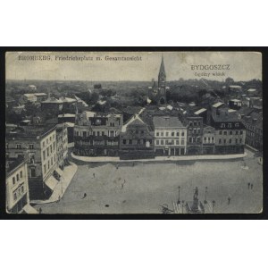 BYDGOSZCZ. Bromberg : Friedrichsplatz m. Gesamtansicht ; przed 1920. Verlag W. Assmuss, Bromberg...