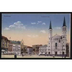 BYDGOSZCZ. Bromberg : Friedrichsplatz ; ok. 1910. Kunstverlag B. Sch., B. Pocztówka barwna 9x14 cm...