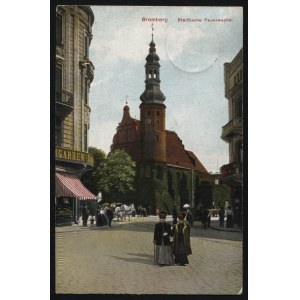 BYDGOSZCZ. Bromberg : Städtische Feuerwache ; ok. 1910. Kunst u. Verlagsanstalt Scharr u. Dathe, Trier...