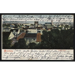 BYDGOSZCZ. Bromberg : Totalansicht ; pred rokom 1906: Kunstanstalt C. Mauve, Bromberg. Farebná pohľadnica 9x14 cm....