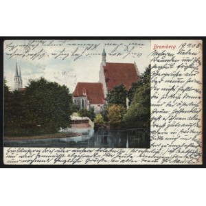 BYDGOSZCZ. Bromberg ; pred rokom 1906. farebná pohľadnica 9x14 cm. Korešpondencia datovaná. 19.4.[19]08