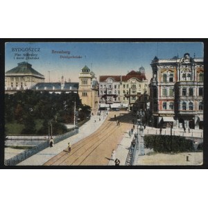 BYDGOSZCZ.  Bromberg : Danzigerbrücke = Bydgoszcz : divadelné námestie a Danzigovský most [!] ; cca 1910....