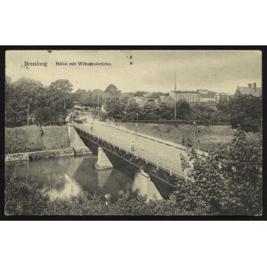BYDGOSZCZ. „Bromberg : Hafen mit Wilhelmsbrücke” ; ok. 1910. Kunst u. Verlagsanstalt Schaar u. Dathe Komm...