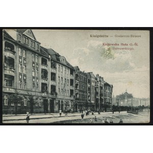 CHORZÓW. Königshütte : Gneisenau-Strasse / Königshütte Huta G.-Śl. : Dąbrowskiego Street. ; 1927. autor: A. Gaertner....