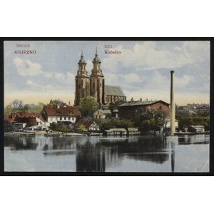 GNIEZNO. Gnesen : Dom = Gniezno : Katedra ; przed 1920. Pocztówka barwna 9x14 cm, verso czyste...