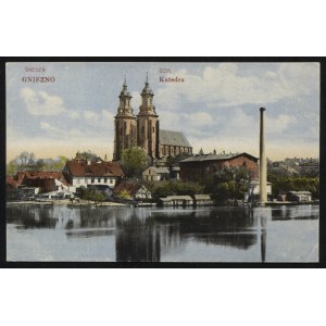 GNIEZNO. Gnesen : Dom = Gniezno : Cathedral ; pred rokom 1920. farebná pohľadnica 9x14 cm, verso prázdna....