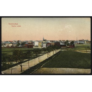 INOWROCŁAW. Inowrocław : Ogólny widok ; ok. 1920. Pocztówka barwna 9x14 cm cm, verso czyste