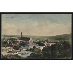 KORONOWO. Crone a. d. Brahe ; ok. 1910. Pocztówka barwna 9x14 cm. Data stempla pocztowego 15[?].2.[19]10...