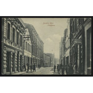 KOŚCIERZYNA. „Berent, Wpr. : Langgasse” ; ok. 1910. Verlag von O. Dittrich Buchhandlung, Berent, Wpr...