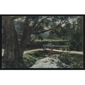 LUBAWA. Löbau : An der Sandella ; 1908. Reinicke & Rubin, Magdeburg. Pocztówka barwna 9x14 cm, verso czyste