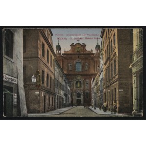POZNAŃ. Posen : Jesuitenstrasse mit Pfarrkirche = Poznań : Ul. Jezuicka i Kościół Farny ; ok. 1910...