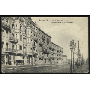 POZNAŃ. Posen W. 3. : Glogauerstrasse = Poznań : ul. Głogowska ; ok. 1910. Schlesische Lichtdruck- Anstalt...