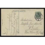 POZNAŃ. Poznań : Ratusz ; ok. 1909. J. Themal, Poznań. Pocztówka barwna 14x9 cm. Korespondencja dat. 7/12...