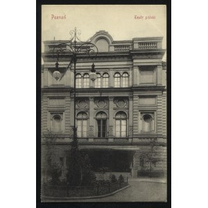 POZNAŃ. Poznań : Teatr polski ; ok. 1910. Pocztówka jednobarwna 14x9 cm. Korespondencja dat. 11.V.[19]11