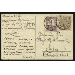 POZNAŃ. Poznań : Teatr Wielki, Urząd Ziemski ; ok. 1920. Pocztówka jednobarwna 14x9 cm. Korespondencja dat...